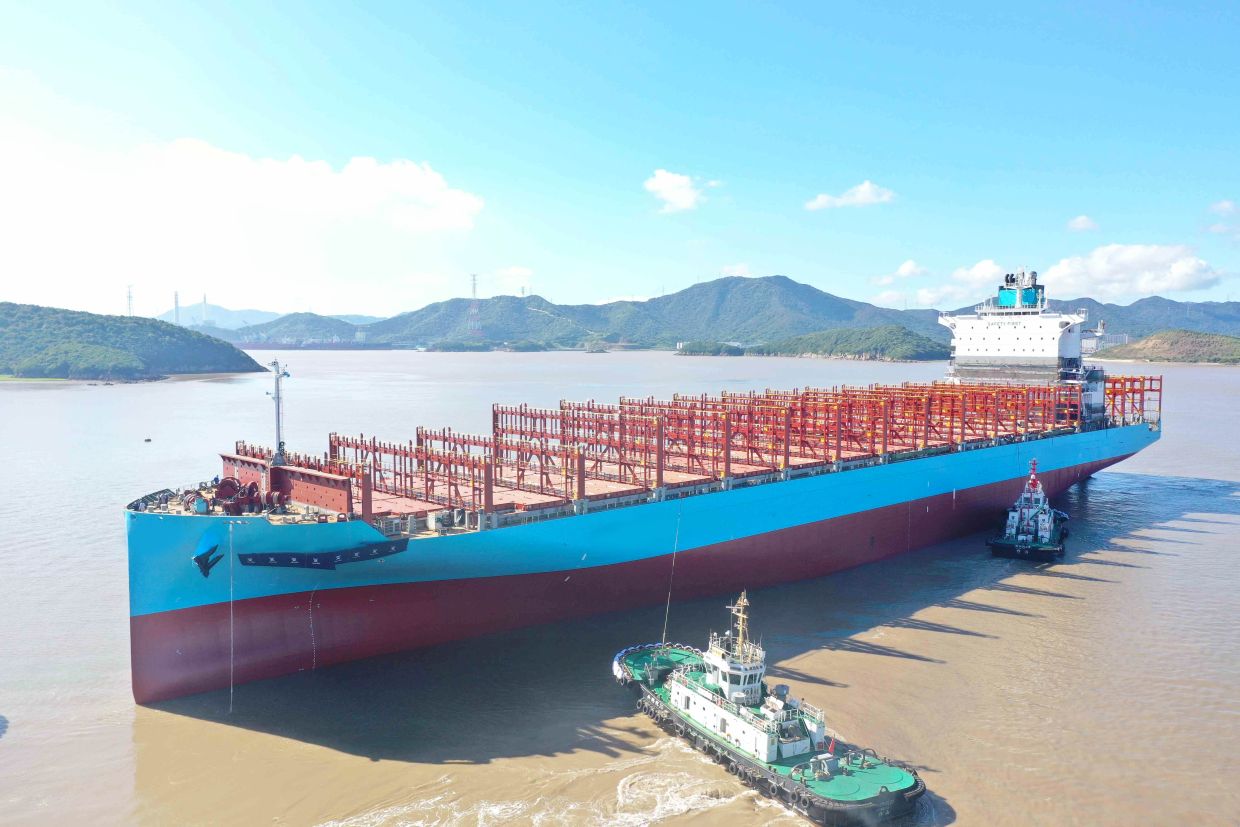 常石造船 中國(guó)基地<br>以甲醇雙燃料5,900 TEU集裝箱船開(kāi)啟嶄新未來(lái)